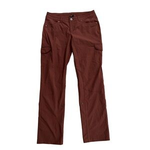 Women’s KUHL trail hiking burgundy Cargo Pants size 8 REG